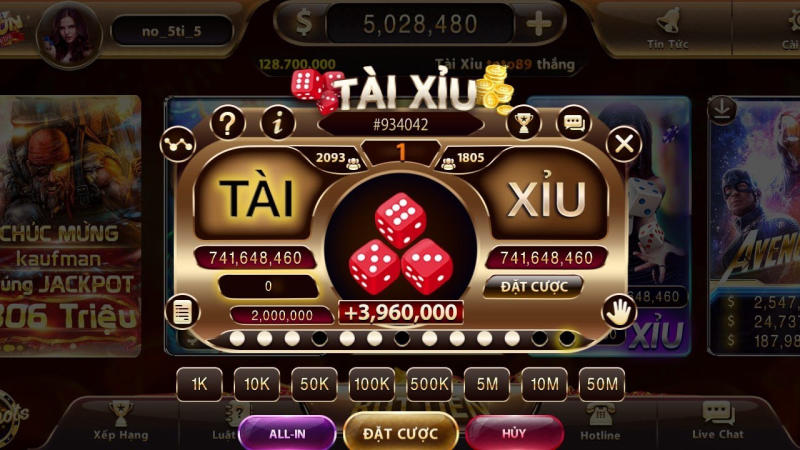 Game tài xỉu Sunwin rất được yêu thích